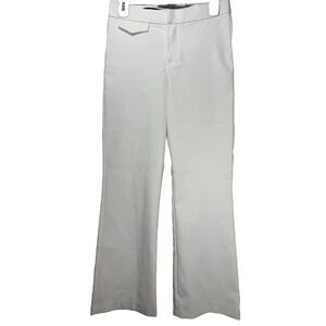 Zara Women's Pants Small White Dress Trousers Slim Fit Career‎ Work Office Wear
